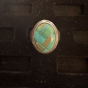 Inlaid Turquoise Ring